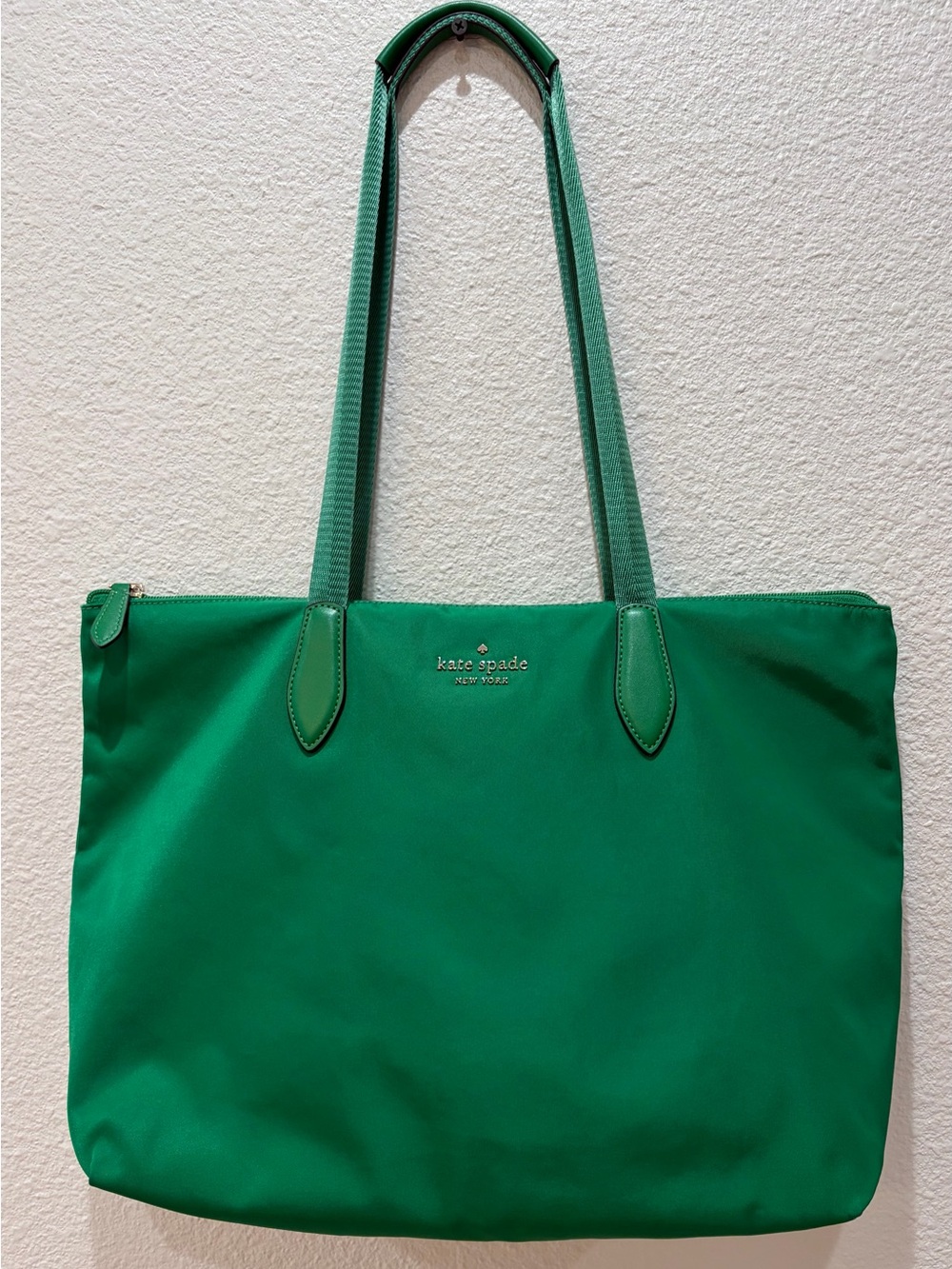 kate spade Green Nylon Shoulder Tote